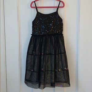 Adorable sequin dress with tulle skirt
